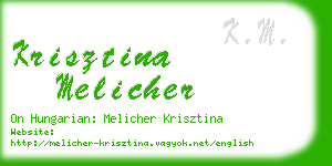 krisztina melicher business card